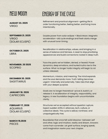 PHASE WORK | A Workbook for Turning Lunar Cycles into Lasting Change