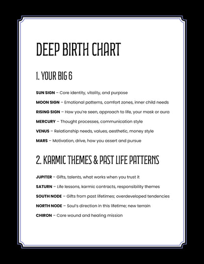 ☀️ Deep Astrological Birth Chart