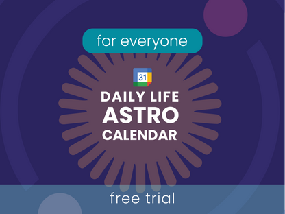 Daily Life Astro Calendar-Free Trial
